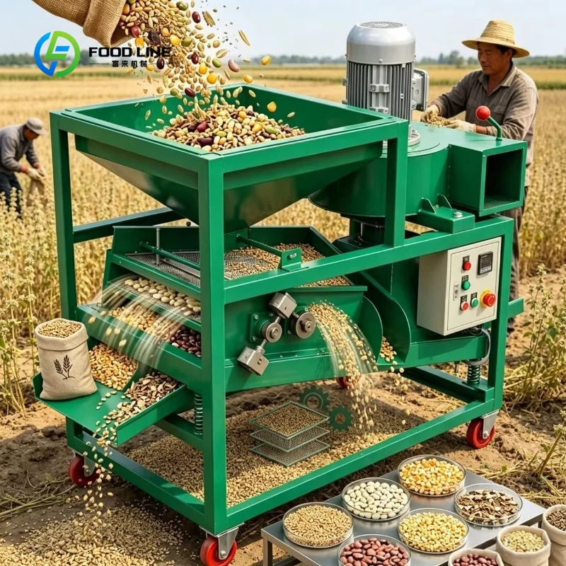 Customized High Efficiency Seed Sorting Machine Linear Vibrating Screen for Peanut Sesame Soybean