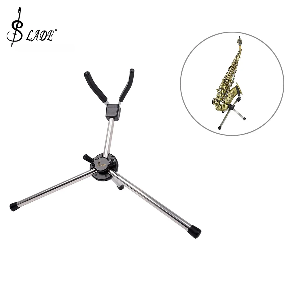 SLADE Saxofoon Stand Opvouwbare Draagbare Alt Tenor Sopraan Sax Stand Sax Statief Houder Beugel Saxofoon Instrument Accessoires