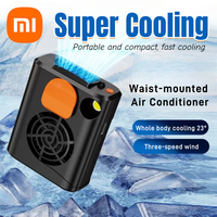 Xiaomi Waist Hanging Fan Portable Air Conditioner Waist Clip USB Charging Outdoor Leafless Neck Hanging Fan Desktop Handheld Fan