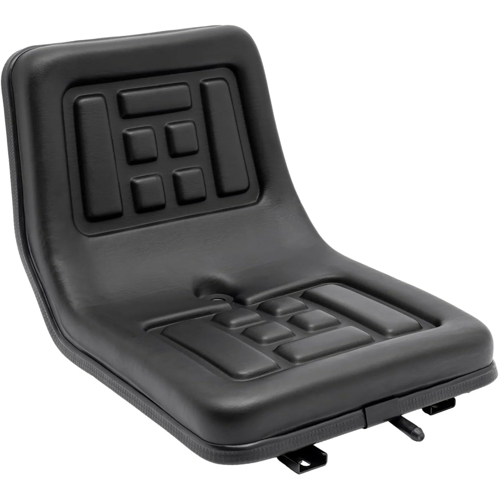 

Universal Tractor Seat with Bracket (Mower, Dumper ,Digger), Adjustable Forklift Seat with Sliding Track PVC Leather Black Seats