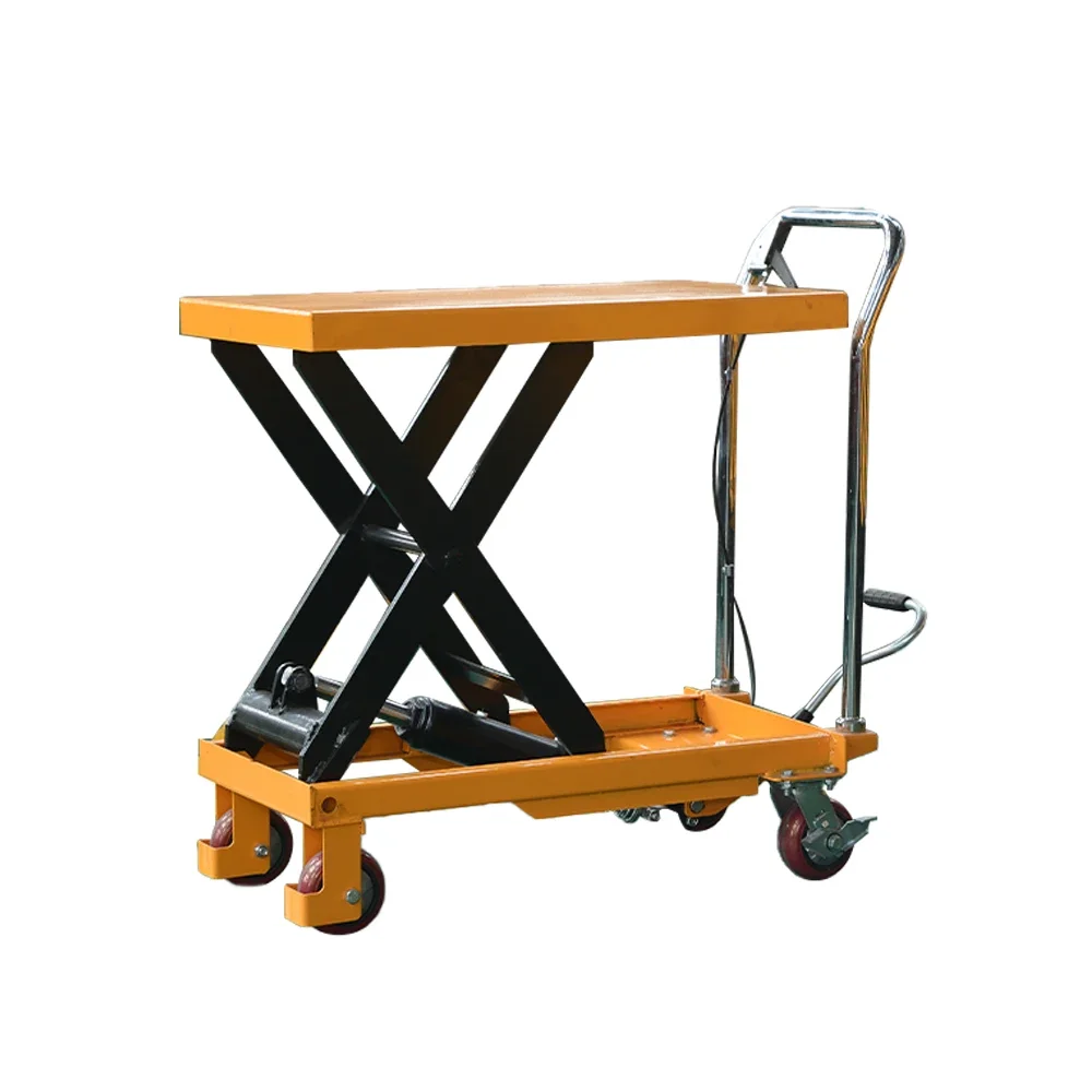 New Design Manual lifting platform Lift Table Platform Hand Forklift Single Scissor Lift Table Cart