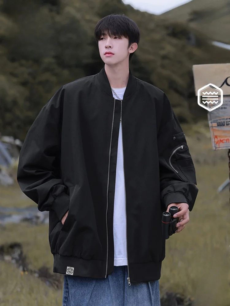 

PaulFrank Cool Monkey Men's Biker Jaet Baseball Collar Casual Outerwear Autumn New Sle Loose Fit Iron Free Polyester Fiber