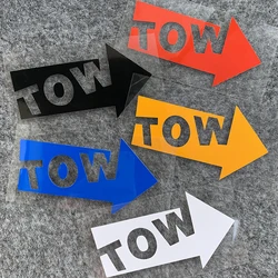 JDM Sticker Car TOW Sticker Hook Arrow Vinyl Automobiles Accessories Reflective Waterproof Decal Japanese/English Version