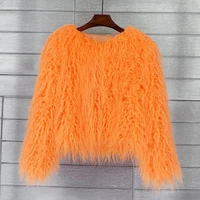Fur Coats Women Autumn Winter Top Fashion Pink Faux Fur Coat Elegant Thick Warm Faux Fur Jackets for Women 2022 5