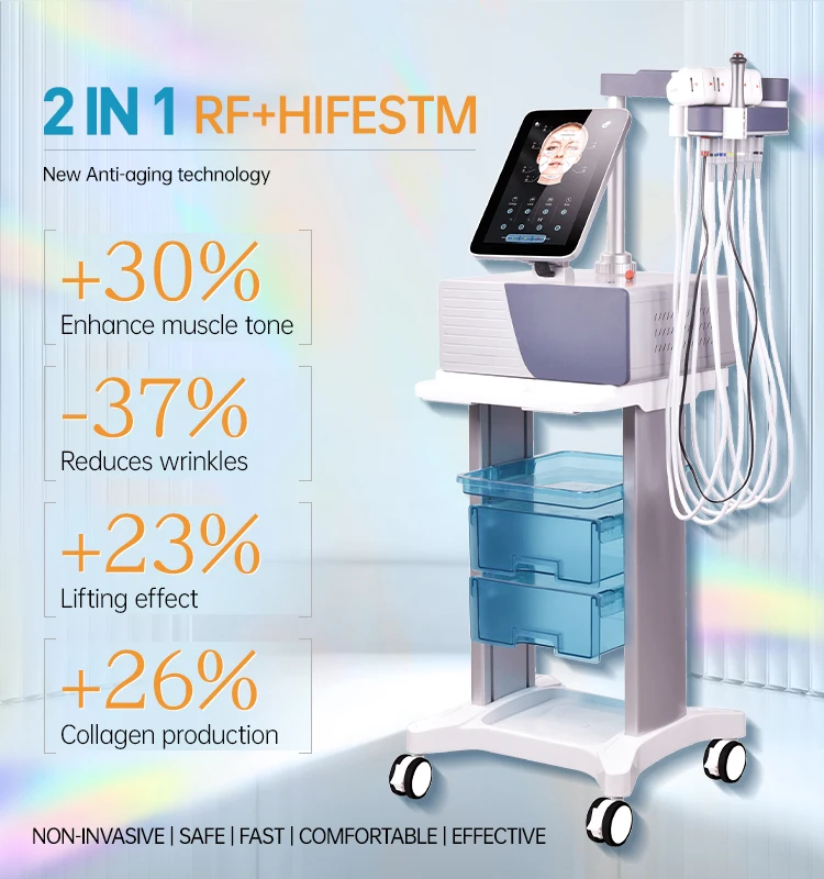 Portable EMS Muscle Face Lifting Forehead Tightening Anti-aging Beauty Machine Frequency EMT EMS EMRF Facial Contouring Machine