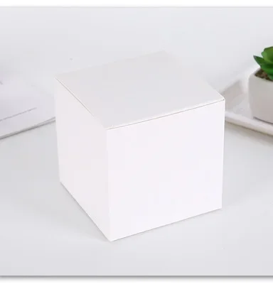 30Pcs Brown/White/Black Blank Paper Box For Cosmetic Packing Box Valves Tubes Craft Candle Gift Packaging Boxes