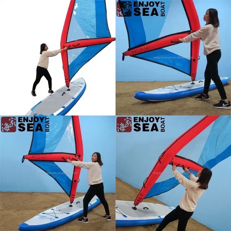 Hot-selling Inflatable Stand-up Paddle Board with Sail for Ocean Waters Unisex
