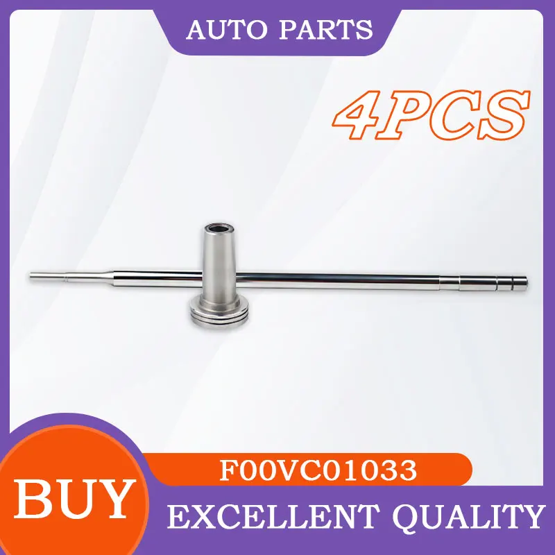 Model ：F00VC01033 4 Pieces Valve Assembly For 0445110185 &0445110730 Diesel Common Rail Injector LF1127
