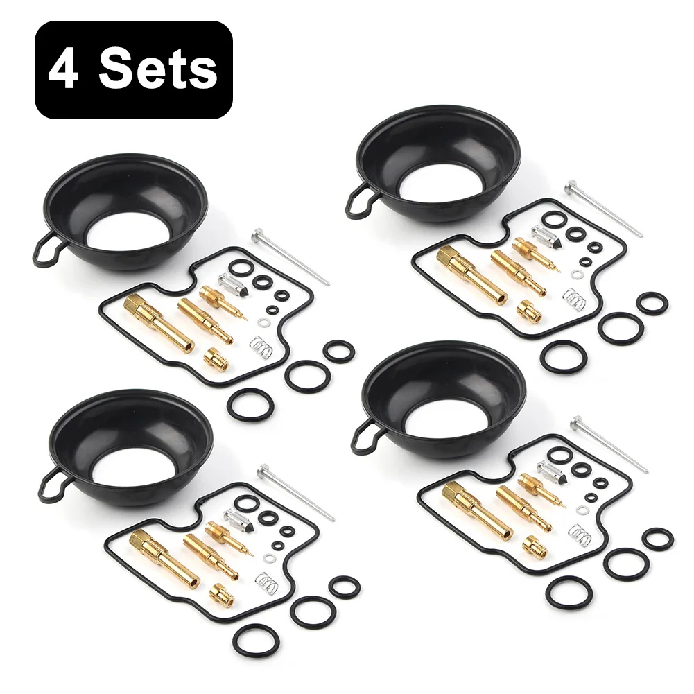 4x Motorbike Carburetor Carb Rebuild Kits Plunger Vacuum Diaphragm For Honda CB400SF NC31