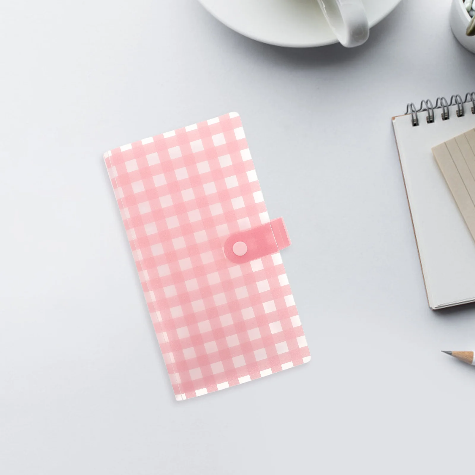 

240-Slot Frosted Business Card Album Portable Photocard Organizer Compact Name Card Holder Secure Closure For Office Travel