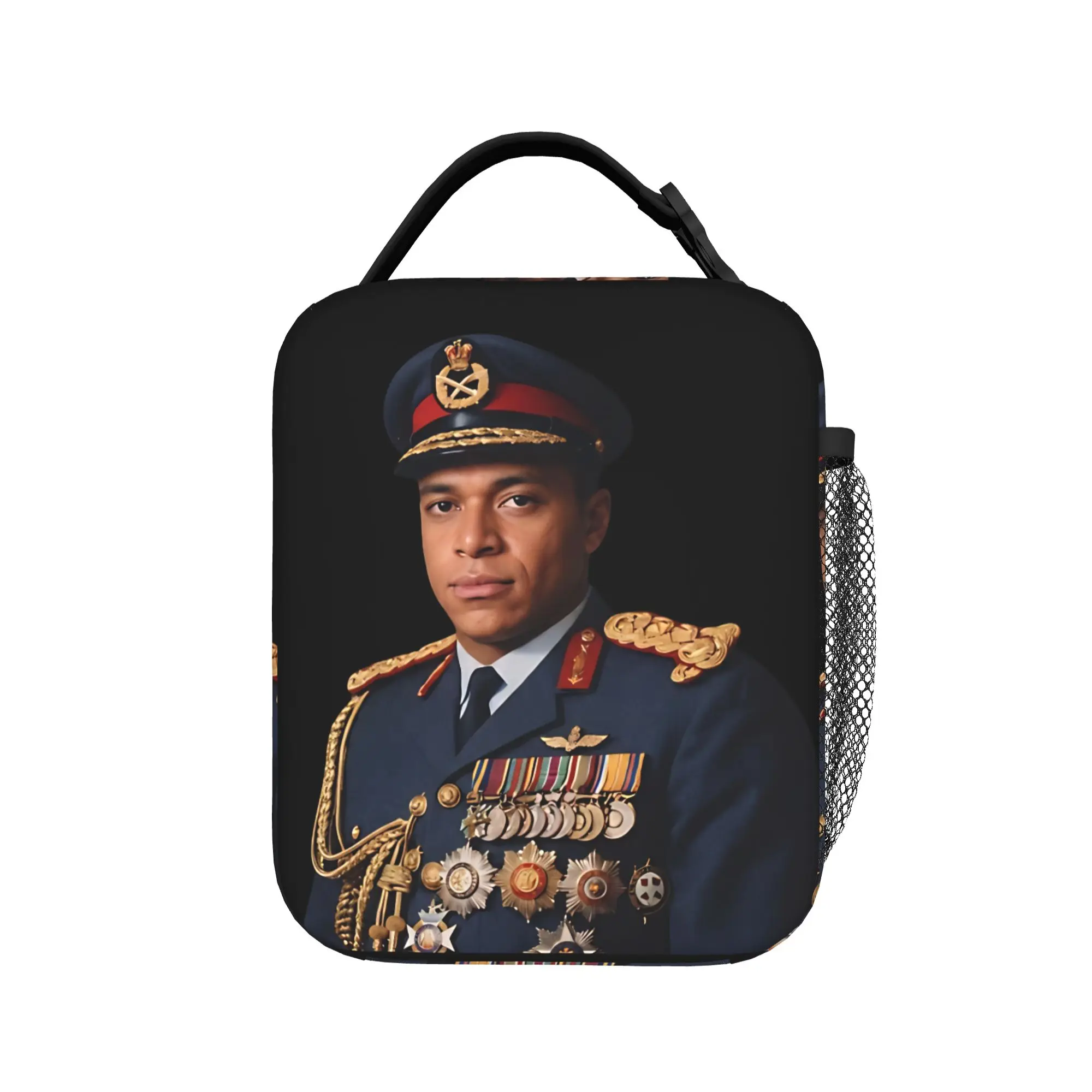 Mbappes Football Meme Insulated Lunch Bags Portable  Reusable Thermal Bag Tote Lunch Box College  Travel Food Storage Bags