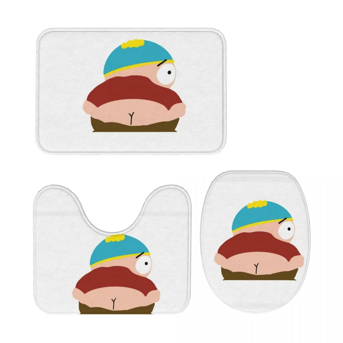 

Southpark Theodore Epic, 3 шт., коврик для ванной, набор для ванной комнаты, крышка для унитаза, домашний декор, нескользящий ковер, напольный коврик