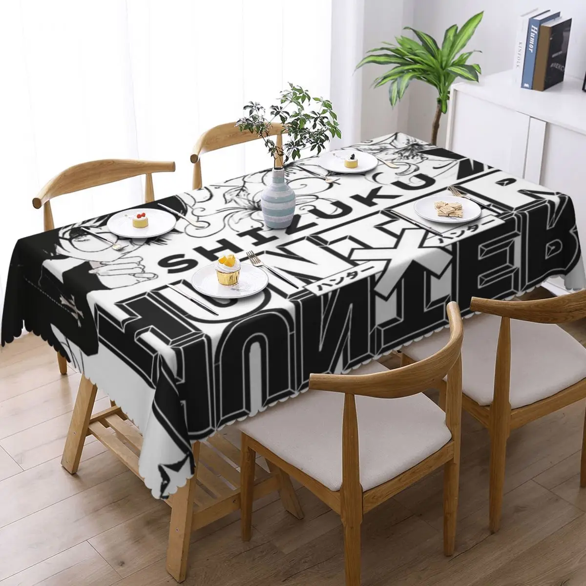 Japanese Hunter X Hunter Small Drop Shizuku Murasaki Customized Rectangular Tablecloth Table Cover for Dining Events Table Cloth