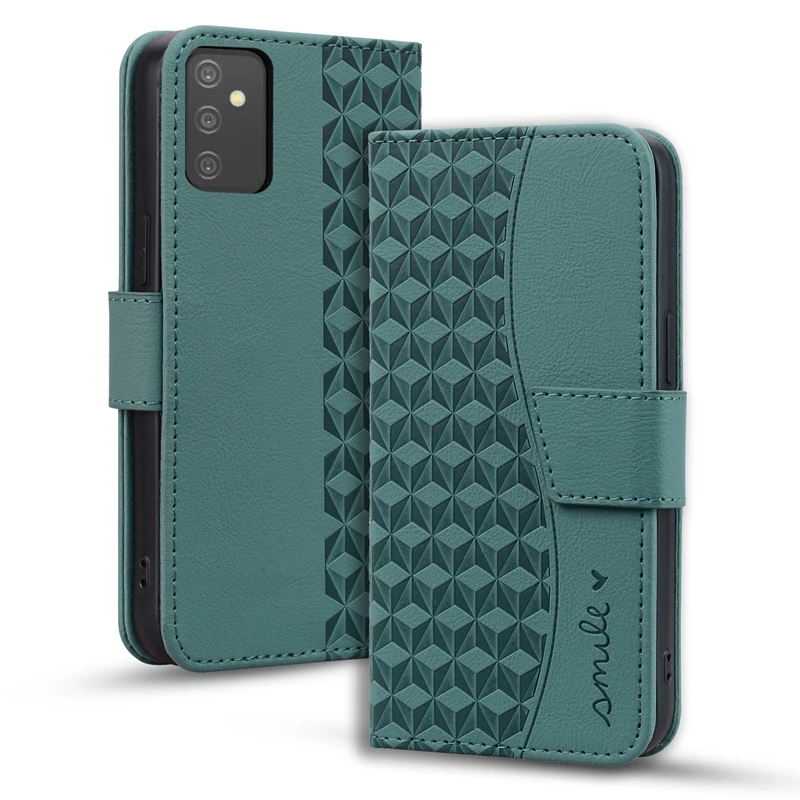 3D Embossed Wallet Case for Samsung Galaxy A50 A51 A12 A22 A32 A52 A13 A14 A23 A24 A33 A53 A34 A54 A04S Card Slots Flip Cover