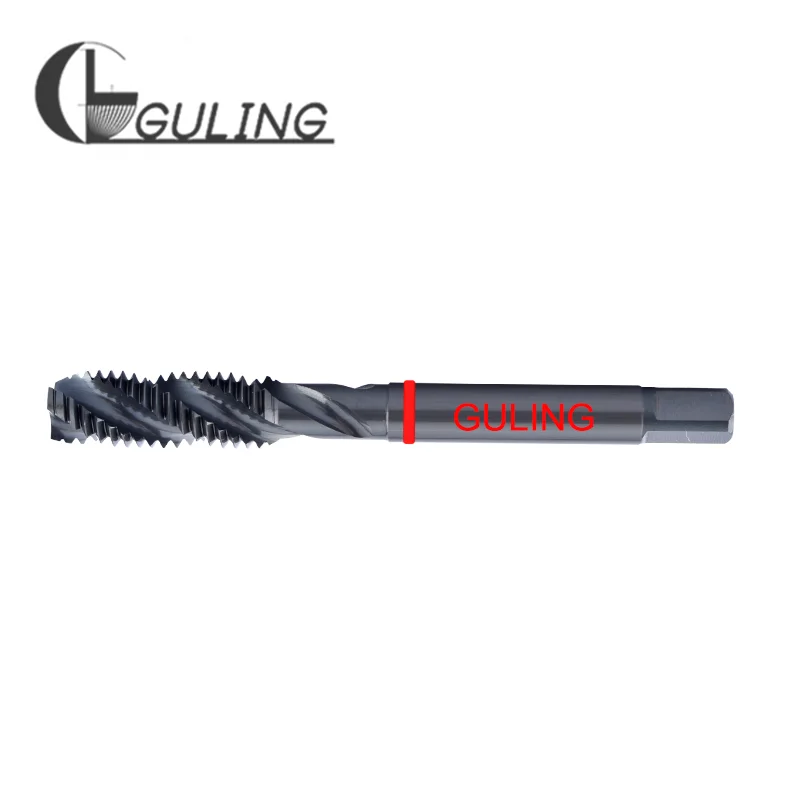 Hsse roter ring jis standard spiral geriffelter gewinde bohrer unc unf 2-56 4-40 6-32 8-32 10-24 1/4 5/16 3/8 mit Ochsen beschichtung Maschinen gewinde bohrer