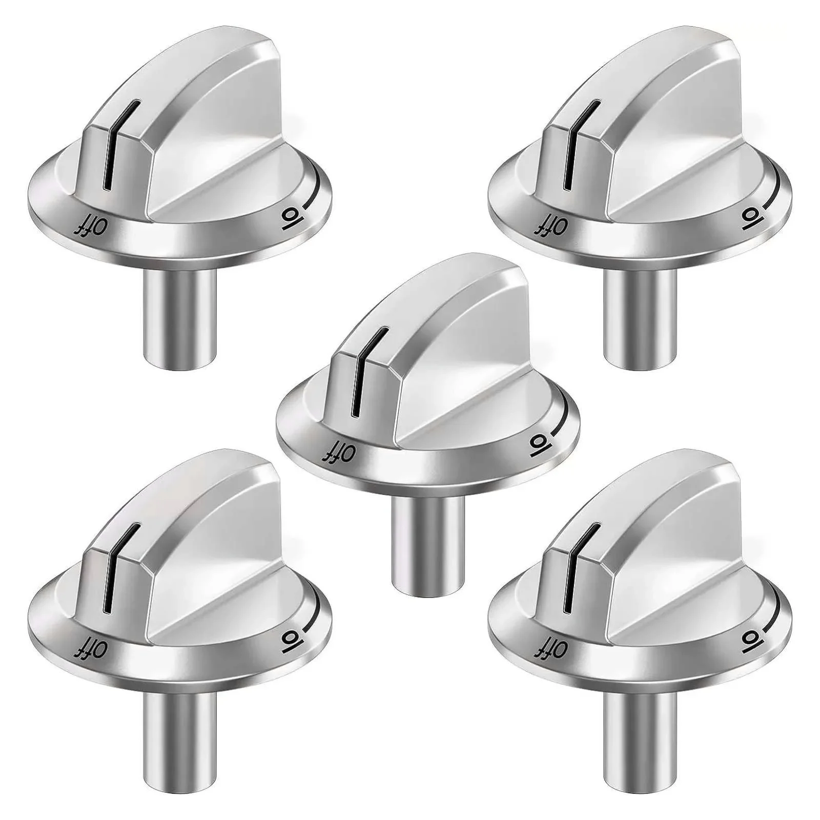 5Pcs/Set 5304525746 Long Stem Stove Knobs Replacement Parts For Frigidare Gas Range Burner Accessories 5304504839 EAP16227241