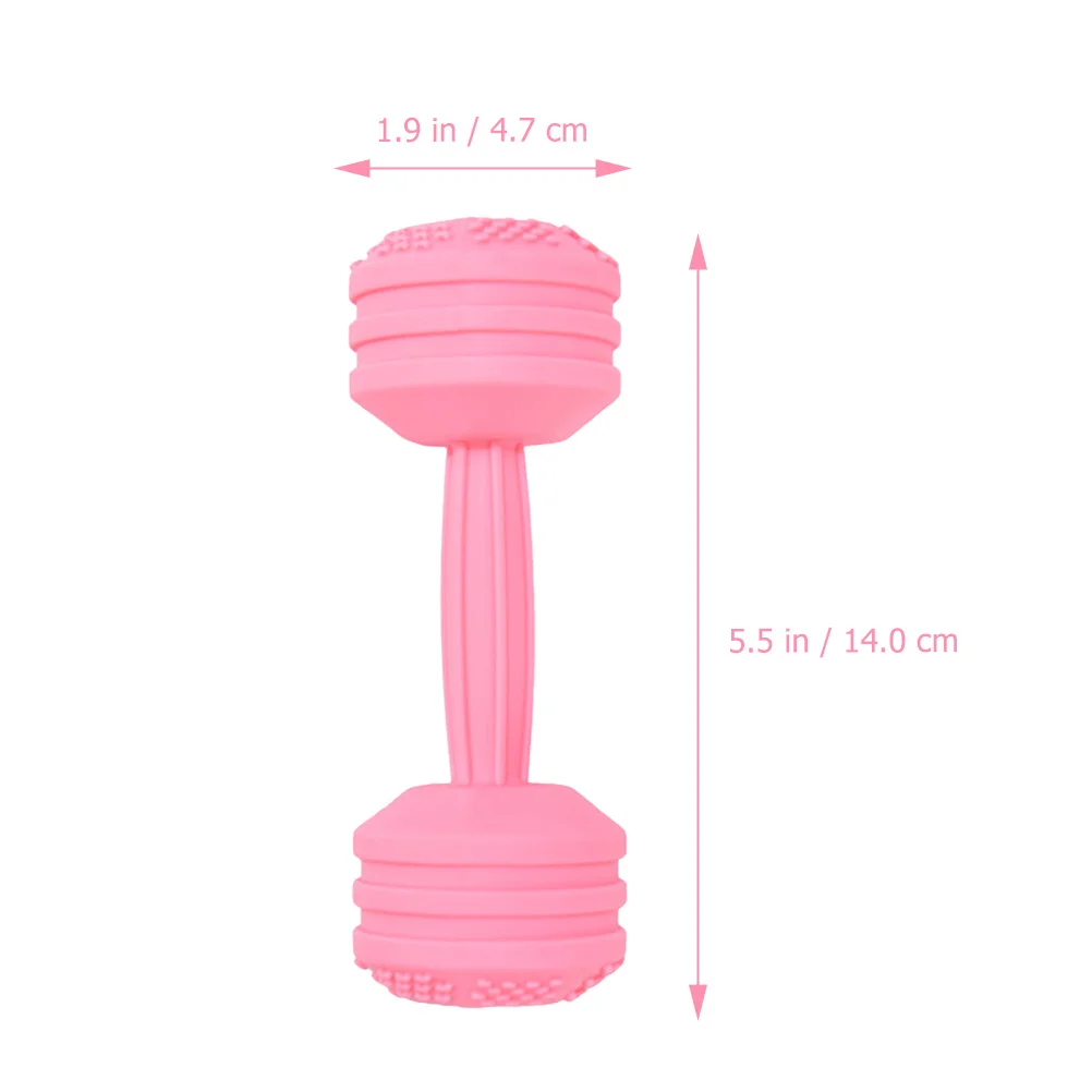 1pc Baby Silicone Teething Dumbbell Rattle For Infant Toddler Gum Massage Chewable Soothing Gift Newborn Baby Teething