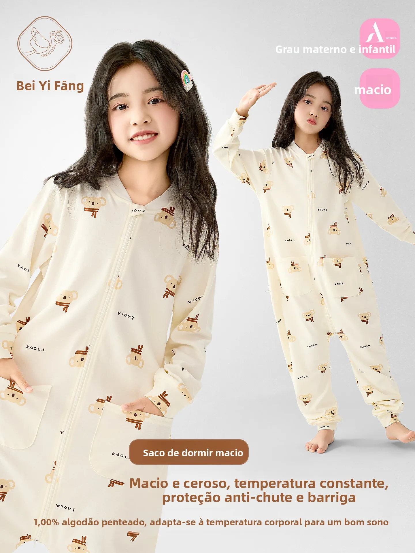 pure-cotton-children's-rer-suit-home-clothes-for-girls-winter-thiened-long-sve-zipper-closure-comfortable-soft-fabric
