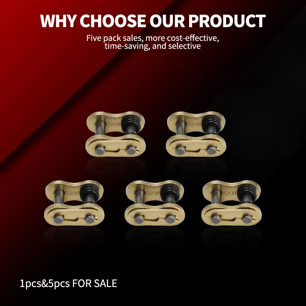 420 428 520 525 530HV سلسلة موصل الثقيلة ربط ماستر المشتركة رابط مع O-حلقة سلسلة قفل دراجة نارية مشبك حلقة ربط JFG