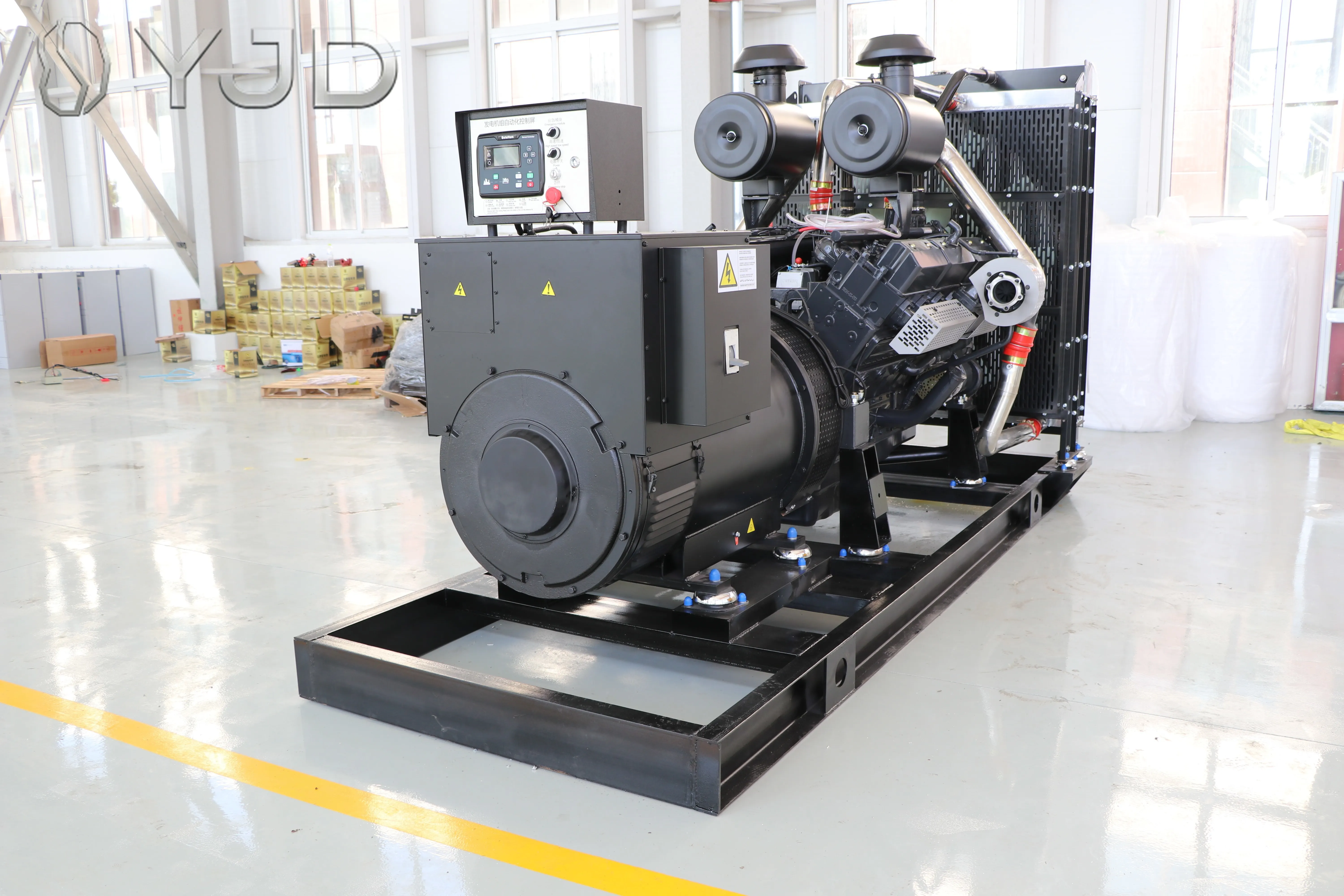 Fuel Efficient Open Frame Diesel Generator Set 50KVA 40KW Low Consumption Long Runtime