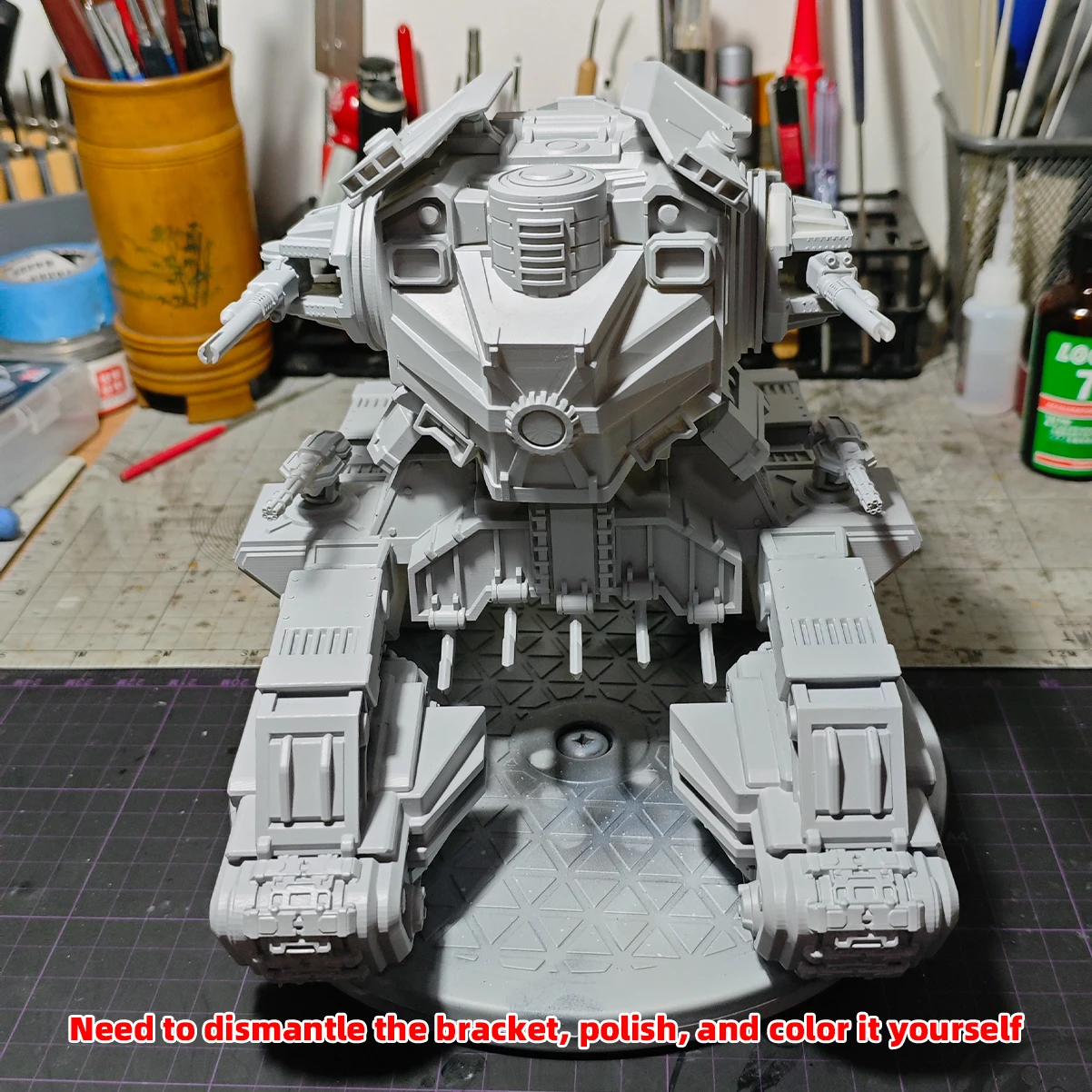 1/35 Modellbausatz 3D Harz Miniaturfiguren Diorama Unbemalte Sci-Fi Gepanzerte Panzer Land Cruiser Super Heavy DIY – Detail 11