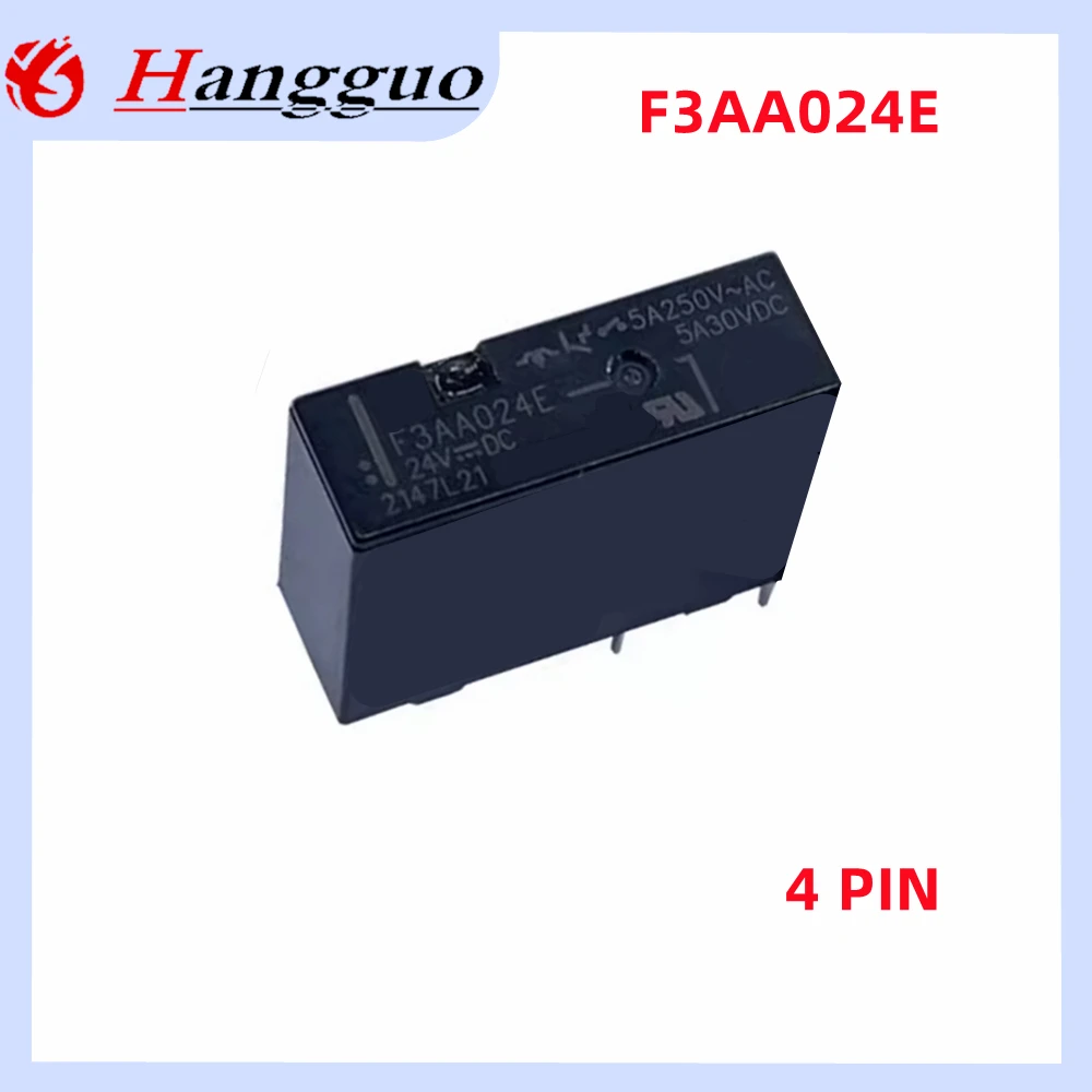 5Pcs/Lot Original F3AA005E F3AA012E F3AA024E 5A A set of normally open 4-pin 5V 12V 24V power relays