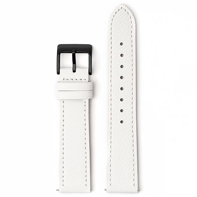 Epsom Uhrenarmband 18 mm 19 mm 20 mm 22 mm Kalbsleder-Uhrenarmband Schnellverschluss-Uhrenarmband Handgefertigter Armbandgürtel mit Palmenmuster – Detail 11