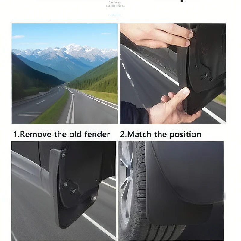 4Pcs Mud Flaps Splash Guards For BMW X2 F39 2018-2024 Front Rear Fender Mudguards Auto Styling Car Accessories Waterproof