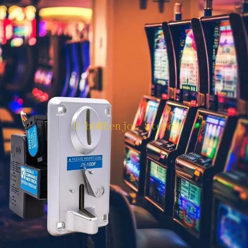 B0KF Arcade Vending Equipment Coin Selector with Precisions Thickness Detection Not Fishing Easy to Use for Gaming Device