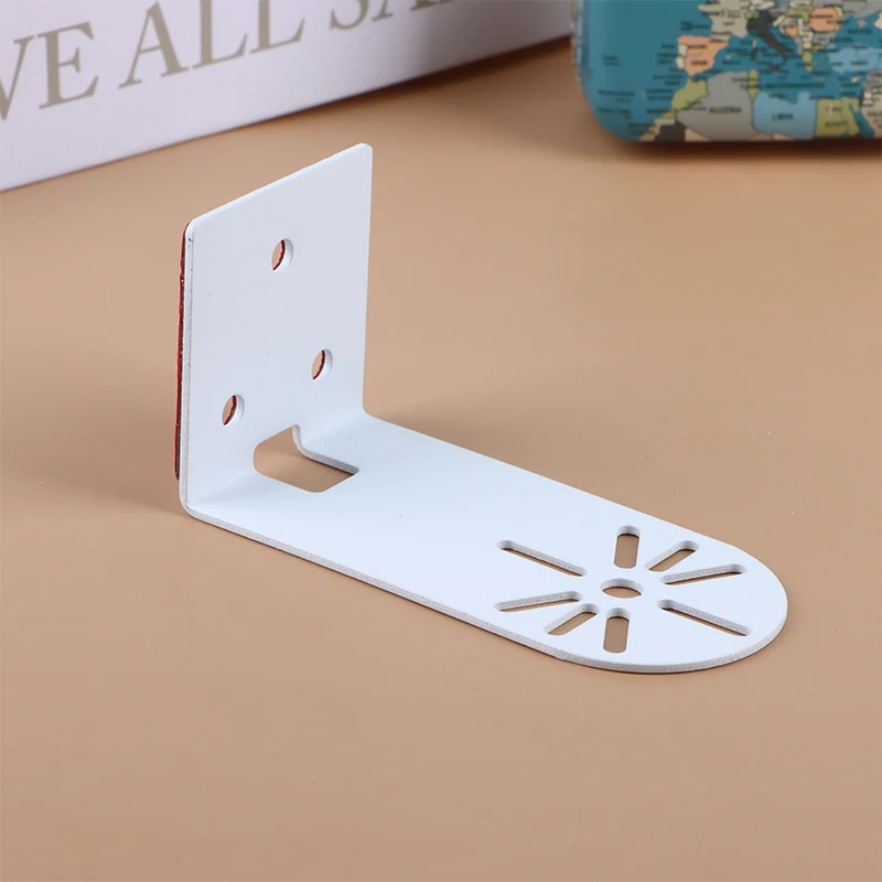New【1Pc L Shape Nail Free Wall Mount Camera Iron Bracket With Glue Base PTZ Version Camera Surveillance Bracket】
