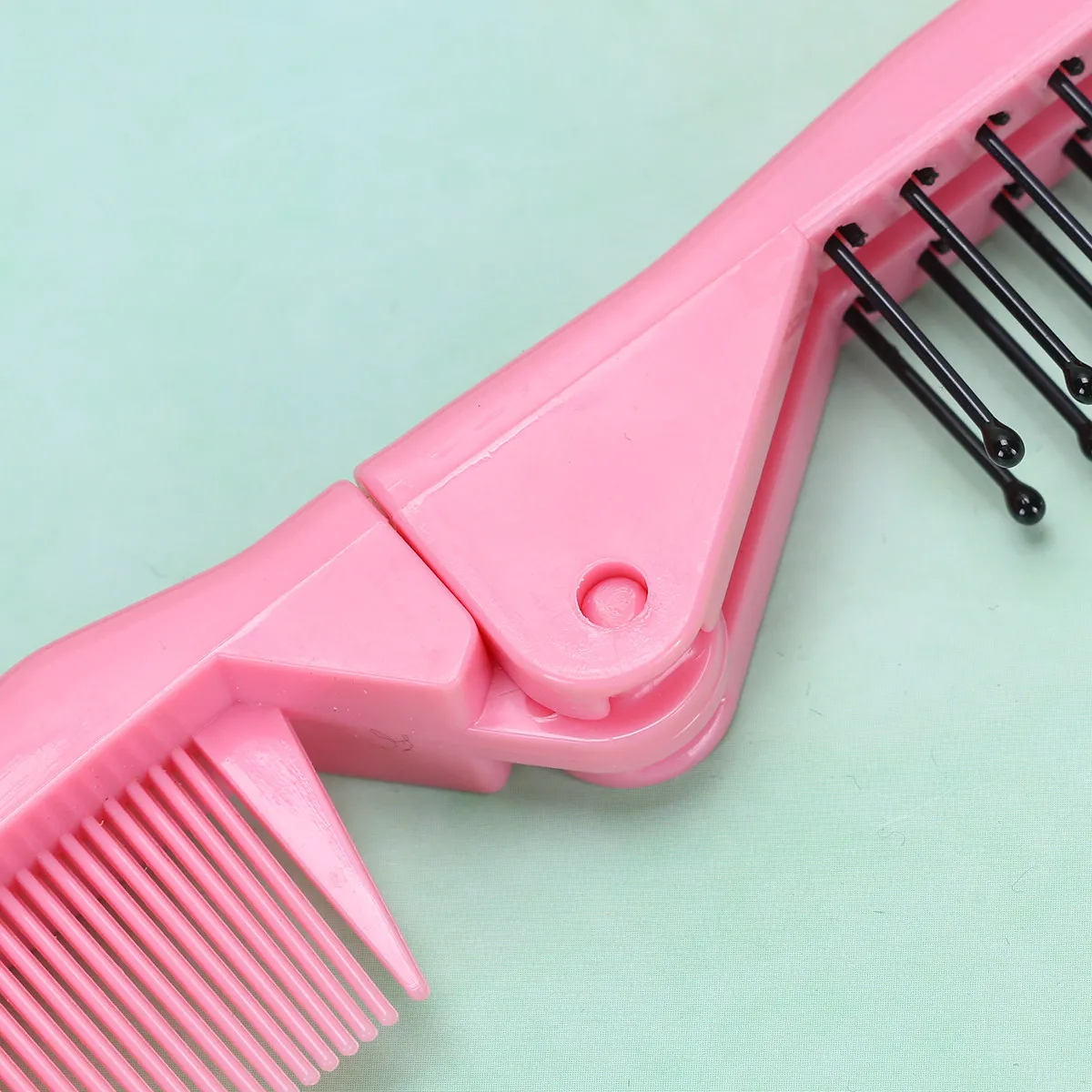 

6Pcs Foldable Comb Double-Headed Hair Comb ABS Anti-Static High Temperature Resistance for Travel Salon Home Use Mini Pocket