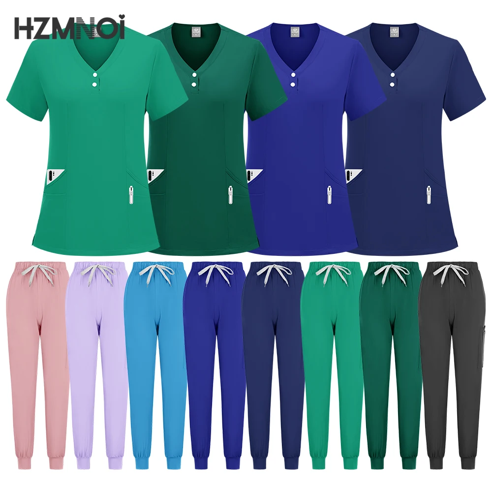 도매 의료 용품 간호사 치과 수술 세트 작업복, 수술실 의료 유니폼, 병원 작업 스크럽 세트