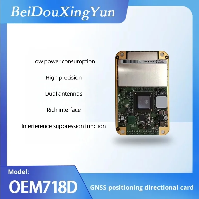 Novatel OEM718D GNSS Board with 555 Channel All-constellation Multi-frequency Heading and Positioning Solution Made in Canada