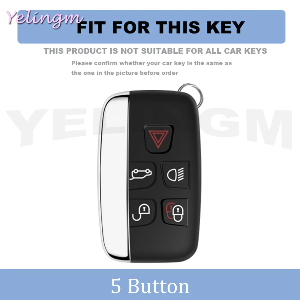 For Land Rover Range Rover Evoque Sport Freelander Discovery Velar For Jaguar XE XF XJ Soft TPU Car Key Case Cover Holder Fob view 2
