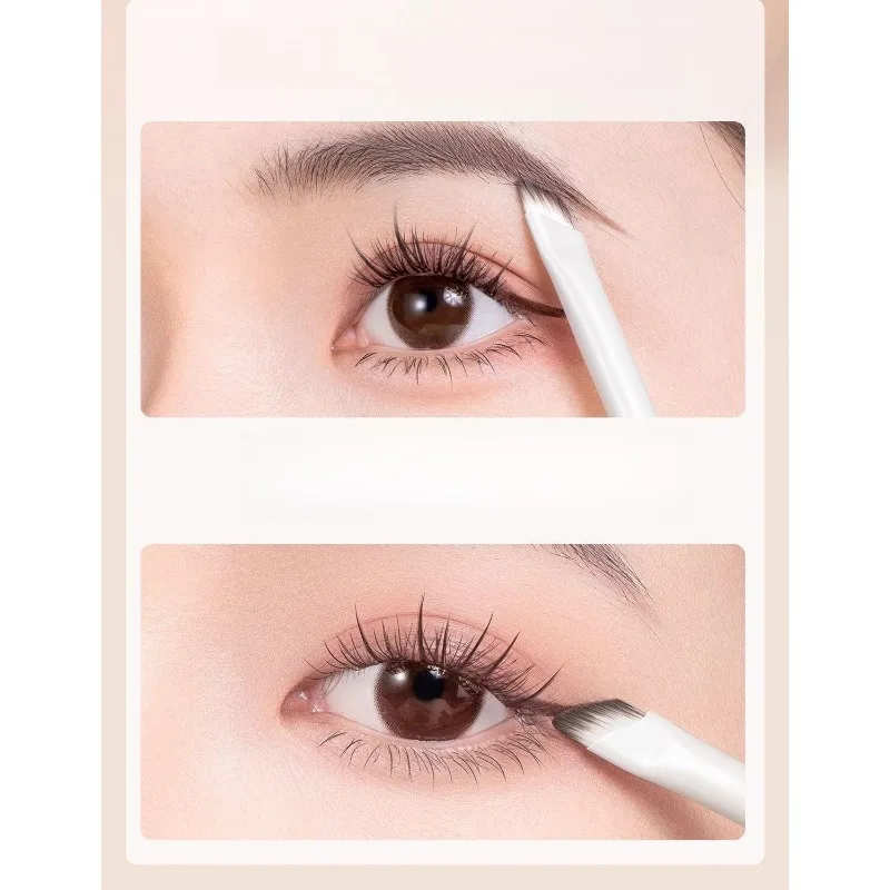 Juego de pinceles de sombra de ojos Yunci de 10 piezas para principiantes, incluidos pinceles para color de base, mezcla de delineador de ojos y maquillaje de ojos detallado
