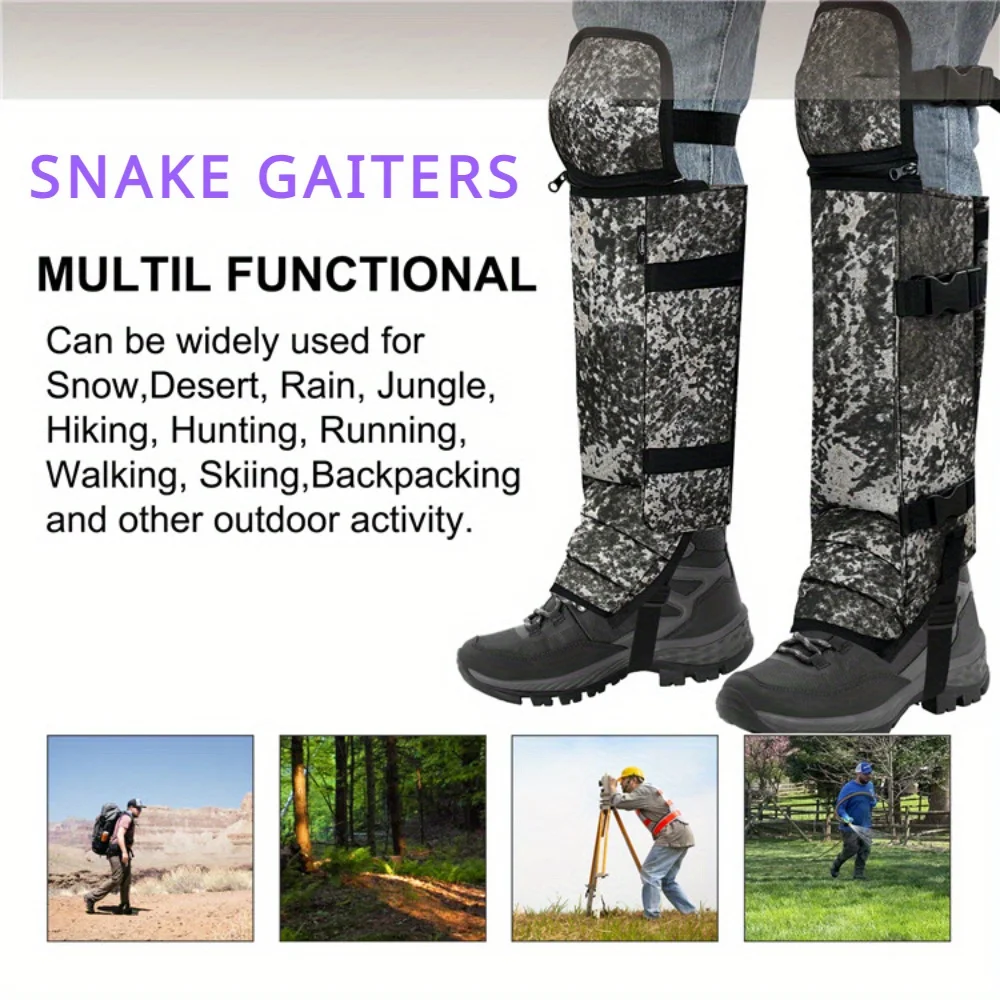 

Adjustable Oxford Cloth Snake Gaiters For Men Women Multi Functional Waterproof Snake Guard For Outdoor Hunting Hiking Farming