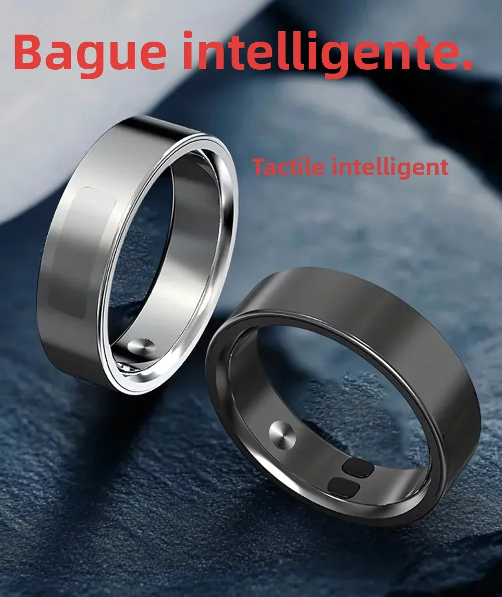 Qino K21 Bague Intelligente Moniteur de Santé Avec Toucher Intelligent Information Alerte par vibration Étanche 5ATM Mesure de la température cutanée