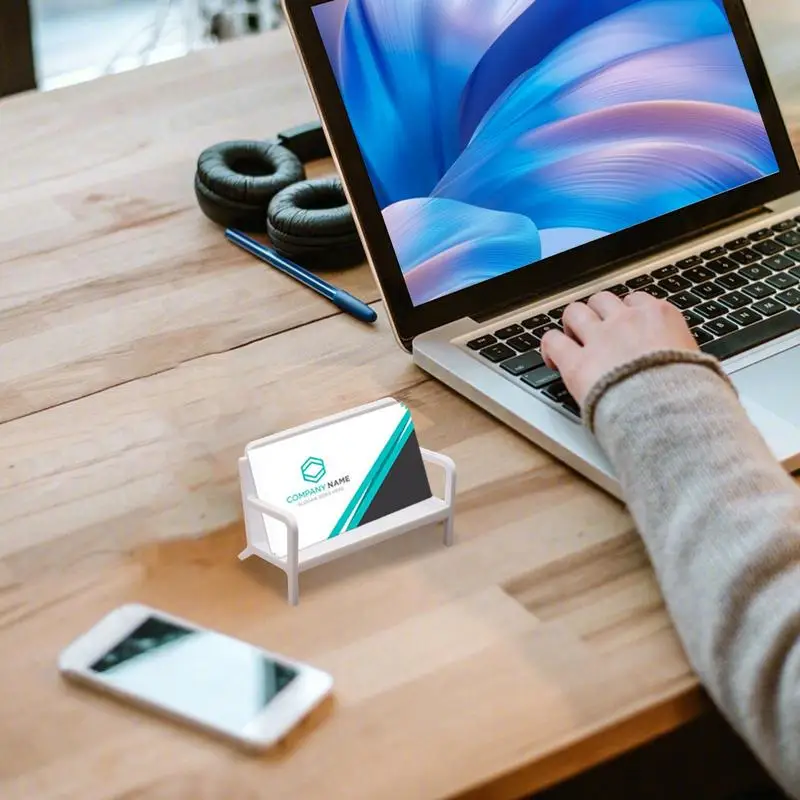 Business Card Holder Desk Desk Card Holder Decorative Plate Sofa Shape Card Storage Desk Case Card Display Stand Photo Holder