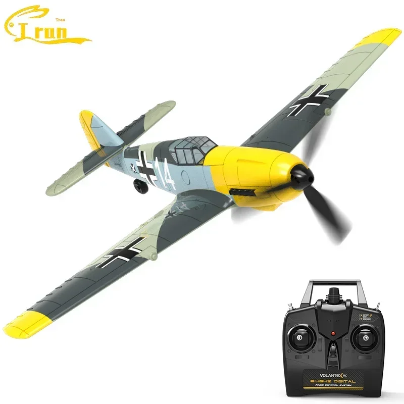 

Remote Control Airplane Bf109 2.4ghz 4ch 400mm Wingspan One Key U-turn Aerobatic Rc Plane Rc Warbird Gift Toys 761-11