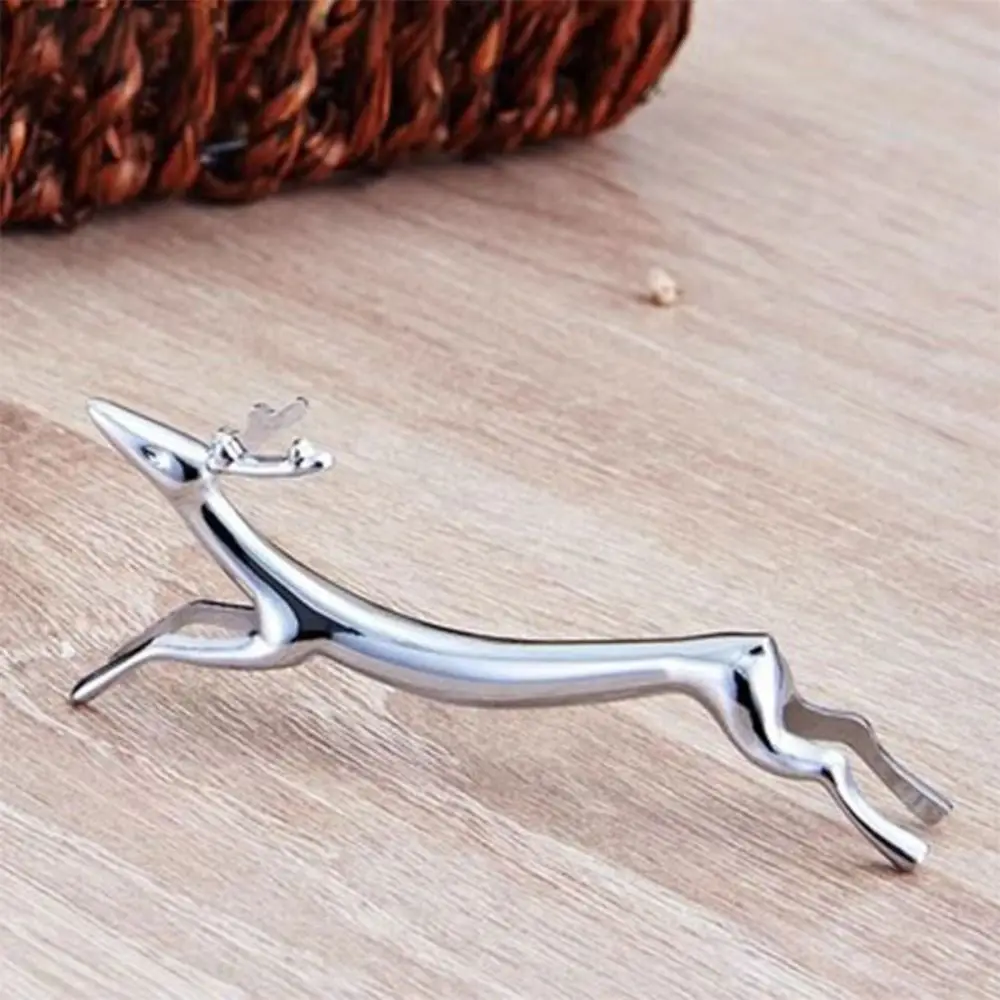 

Art Craft Zinc Alloy Cutlery Bracket Holder Silver Fawn /Little Dog Shape Tableware Rack Holder Cute Cutlery Storage