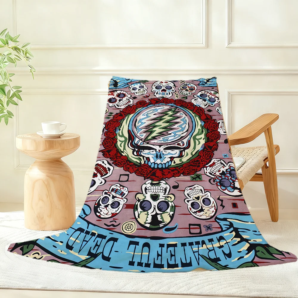 Rock Band G-Grateful Blanket Throw Super Cosy Plush Living Room Sofa Couch Childish Birthday Gifts