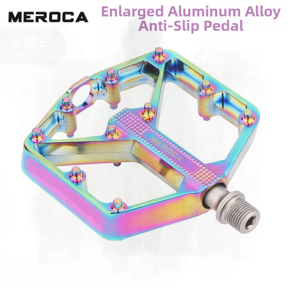 

MEROCA Aluminum Alloy Mountain Bike Pedal Universal Bike Footrest Accessories for Cycling