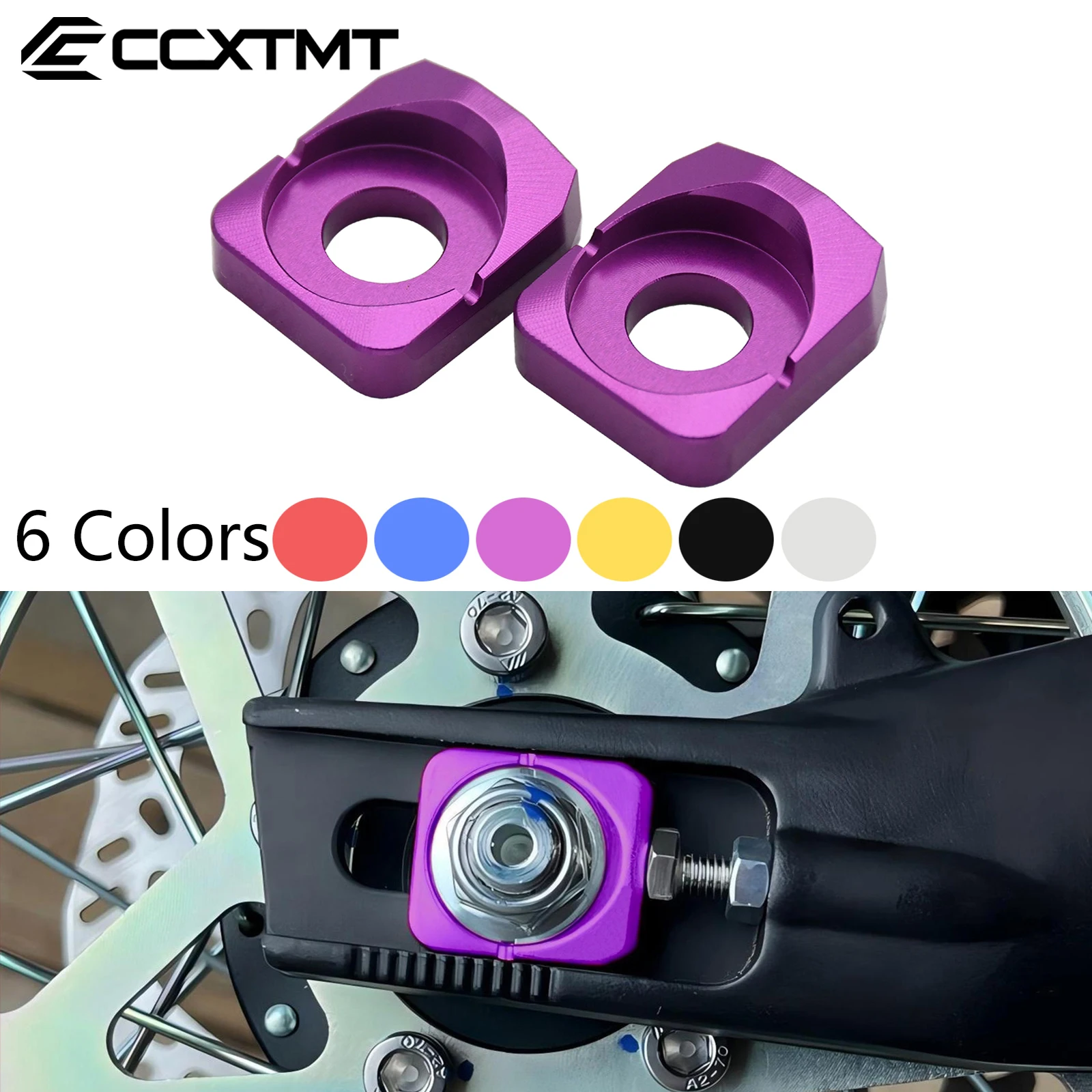 Bloques de eje trasero para Motocross, ajustador de cadena para Sur Ron sur-ron Light Bee X & Light Bee S, piezas universales para bicicleta eléctrica