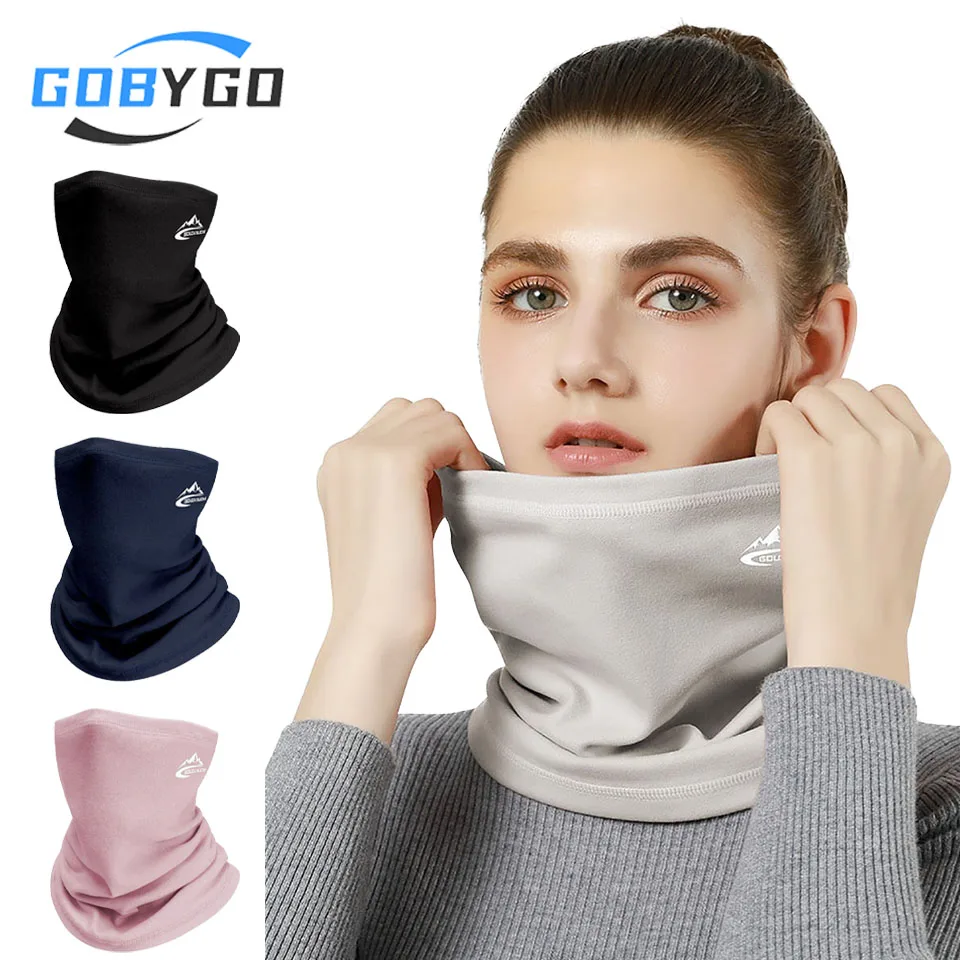 GOBYGO 1Pcs Winter Scarf  Wrap Warm Stretch Versatile Outdoor Sports Mountaineering Windproof Cycling Mask Neck Sleeve Men Women