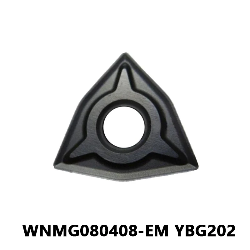 

WNMG08 WNMG WNMG080408 WNMG080408-EM YBG202 CNC Lathe Tool External Turning Tool Bar Wear Resistance Inserts General Processing