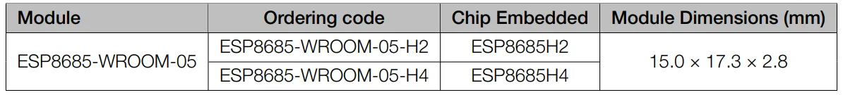 Espressif ESP8685-WROOM-05-H4 Module