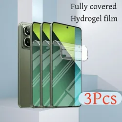 3Pcs Transparent Hydrogel Film Screen Protector for Redmi Note 14 13 Pro Plus 14 13 Pro 14C 13C 14 13 High Definition Film