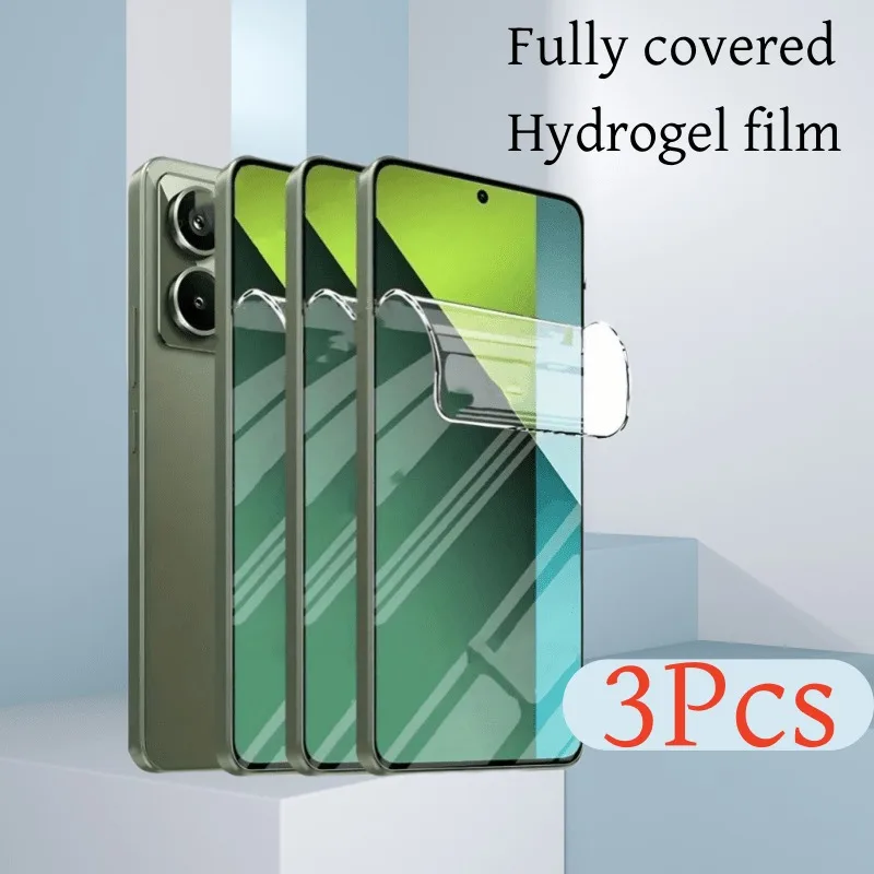 3Pcs Transparent Hydrogel Film Screen Protector for Redmi Note 14 13 Pro Plus 14 13 Pro 14C 13C 14 13 Film