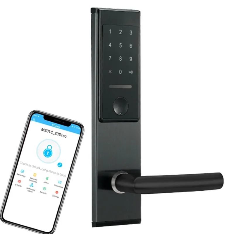 008 Wi-Fi Smart Lock Teclado electrónico de entrada sin llave Ttlock Smart HOME