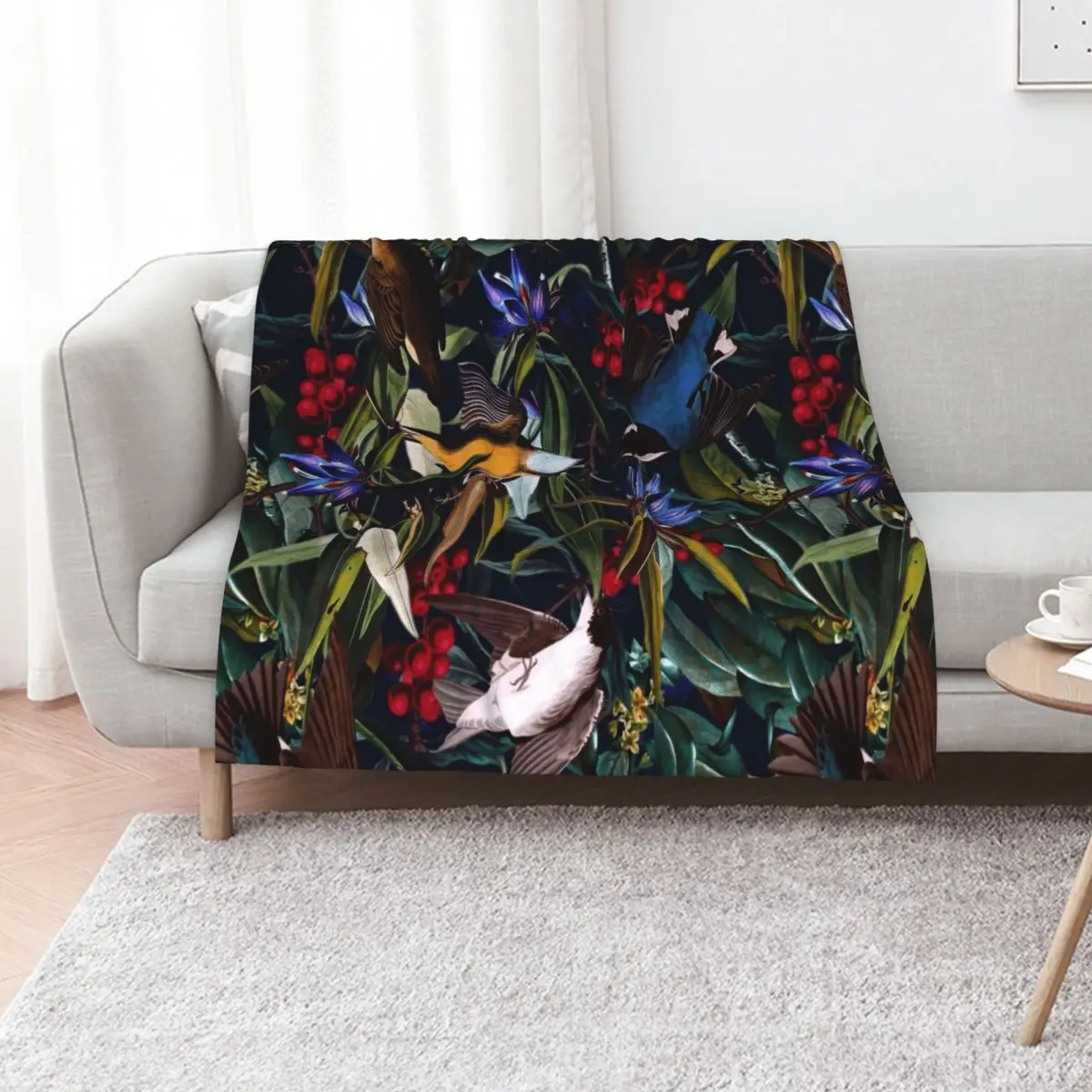 

Midnight Birds I Throw Blanket Beautifuls Hair Soft Plaid Kid'S Blankets